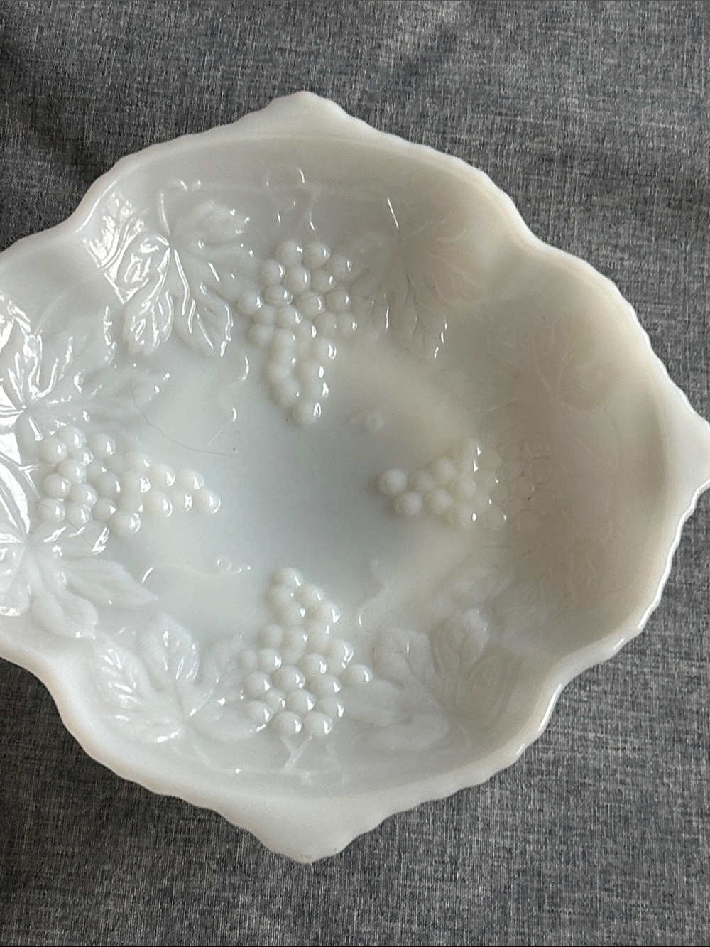 Anchor Hocking Milk Glass Frit Bowl.